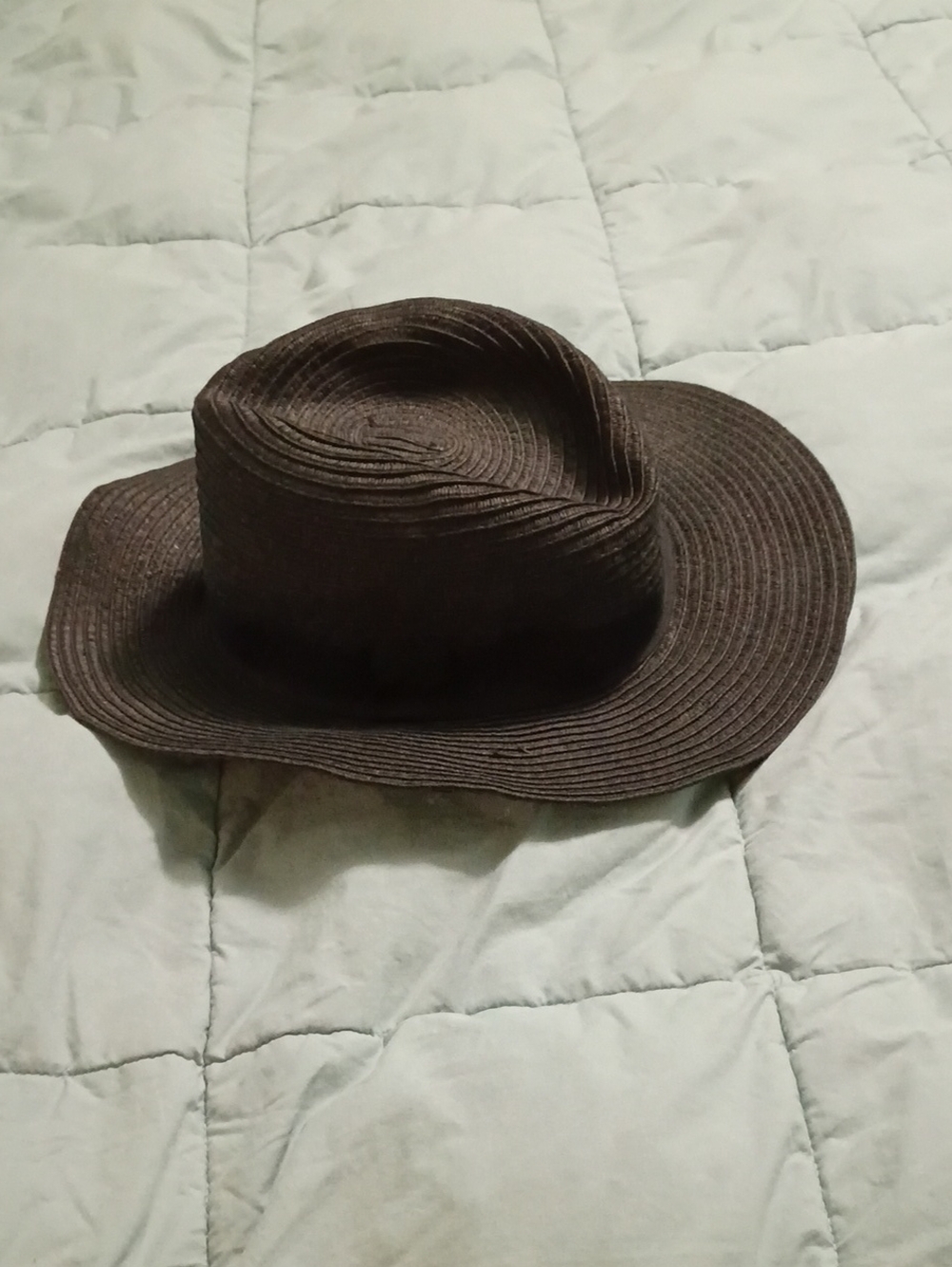 Classic Black. Womens Straw Fedora Hat